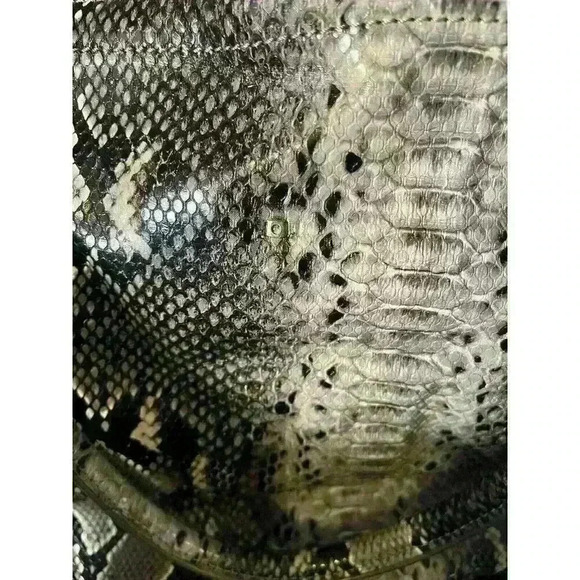 Fiorelli Faux Snakeskin Shoulder Bag Purse Python Embossed Satchel - Picture 10 of 10